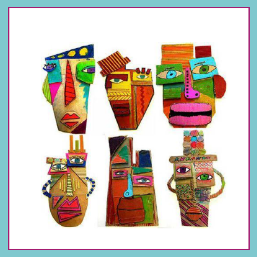Ontwerp je Picasso-hoofd! (schilderen & collage) - Balkbrug